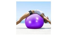 Swiss ball ballon de fitness gymnastique pour pilates yoga renforcement du dos avec pompe ballon   bleu diametre 75 cm taille m