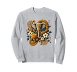 Elephant With Head Dress Sweatshirt