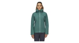 Veste impermeable femme rab namche gore tex vert