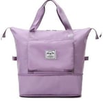 Rosa Resväska Gym Bag Sport Duffel Set Fällbar Annat Barn Bagage Vattentät Herr Resväskor med Stor Kapacitet Ljus Lila Light Purple