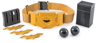 DC Comics Batman, Ceinture Utilitaire Gear-Up avec Batarangs et pastilles de fumée, Accessoires de déguisement de Super-héros, Jeux de rôle pour garçons et Filles à partir de 4 Ans