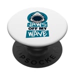 Jaws Off My Wave Requin baleine Blanc PopSockets PopGrip Adhésif