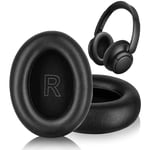 Replacement Q30 Q35 EarPads for Anker Soundcore Life Q30BT/ Q35BT Headphones Soft Foam Ear Cushions Cover Cup, Protein Leather Earpads (Black)