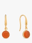 Auree Barcelona Birthstone Gold Vermeil Drop Earrings