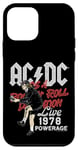 Coque pour iPhone 12 mini AC/DC Rock and Roll Damnation Live 1978 Powerage