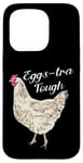 Coque pour iPhone 15 Pro Eggs-tra Tough Poule blanche