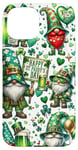 iPhone 15 Happy St Paddys Day Gnomes With St Patricks Day Shamrock Case