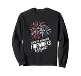 Fireworks Director Ignite The Night With Fireworks Delight Sweatshirt