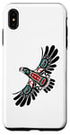Coque pour iPhone XS Max Art amérindien style totem aigle esprit animal Alaska