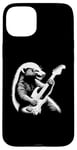 Coque pour iPhone 15 Plus Honey Badger Jouant Guitare Électrique Rock Star Guitariste