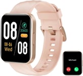 Montre Connectée Femme Repondre Appel Smartwatch Android Ios Montre Sport Etanche Avec Podometre Calories Cardiofrequencemetre Spo2 Suivi Sommeil Cycle Menstruel Fond D Écran Personnalisé Rose