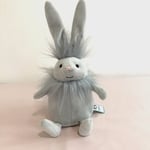 Jellycat - Silver Flumpet Bunny -  Soft Grey Rabbit - New / Tags