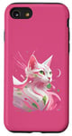 Coque pour iPhone SE (2020) / 7 / 8 Chat Femme Enfant Homme Drôle Magique Animal Motif 128