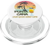 Punta Cana Palmiers Cocktail République Dominicaine Souvenir PopSockets PopGrip pour MagSafe