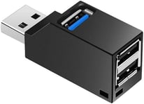 Concentrateurs Usb 3.0 Répartiteur Usb 2.0 À Double Prise Mini Usb-Idéal Pour Voiture Et Ordinateur Portable