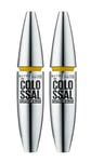 2 x Maybelline The Colossal Platinum Black Mascara 03 Platinum Black