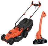 Black + Decker 34cm Corded Rotary Lawnmower - 1400W