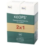 Accessoires corps Roc  Keops Déodorant Roll-on Peau Normale Lot De 2 Pcs