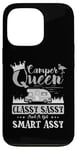 Coque pour iPhone 13 Pro Camping-car Queen Classy Sassy Smart Assy Fun Camping