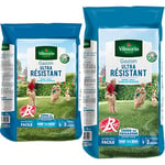 VILMORIN - Gazon Ultra-Résistant - Premières pousses dès 2 semaines - Pour terrains de sport, de jeux ou zones de passage - 10 Kg & 4462416 Gazon Ultra Résistant, Vert, 5 kg