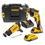 Visseuse de Plaquiste Dewalt DCF620D2K - 2 x 2,0 Ah - DCB112 - tstak ii - Chargeur rapide pour vis