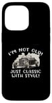 Coque pour iPhone 14 Pro Max Graphique « I'm Not Old I'm Classic with Style Car » Cadeau d'anniversaire