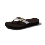 Reef Women's Reef Star Cushion Sassy Flip Flops, Brown White, 3 UK