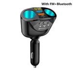 Autolaturi Bluetooth FM-lähettimet Tupakansytytin Dual USB QC 3.0 Splitter Pikalataus 12V automaattinen handsfree-puhelupistorasia