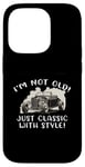 Coque pour iPhone 14 Pro Graphique « I'm Not Old I'm Classic with Style Car » Cadeau d'anniversaire