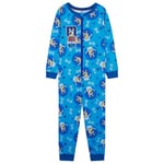 BlueY Pyjama Combinaison Fille, Pyjama Grenouillere Enfant Douce et Confortable Vêtement de Nuit Cadeau Fille (Bleu, 18-24 Mois)