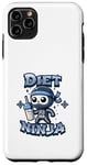 Coque pour iPhone 11 Pro Max Cute Diet Ninja Shake Protéiné Squelette Ninja