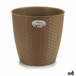 Cache-pot Stefanplast Marron Plastique 29 x 27 x 29 cm [6 Unités]