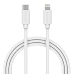 Laddningskabel Smartline Lightning USB-C Vit 1 m