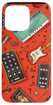 Coque pour iPhone 15 Pro Max Guitare Pédale Ampli Cartoon Musique Lover Nouveautés Design