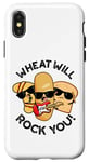 Coque pour iPhone X/XS Wheat Will Rock You Funny Food Jeu de mots