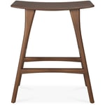 Osso Barstol 65 cm, Mørkbeiset Teak, Brun