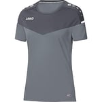 JAKO Champ 2.0 T-Shirt Women's T-Shirt - Stone Gray/Anthra Light, 36