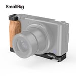 SmallRig L-Shape Plate, L Bracket Wooden Grip w/Cold Shoe for Sony ZV1 2936