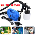 Electric Paint Sprayer HVLP Handheld Zoom Spray Gun Garden Fence Wall In/Outdoor