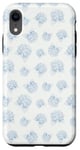 iPhone XR Preppy Coquette Hydrangeas and Bows in Pastel Blue Case