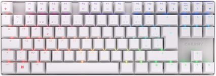 Mx 8.2 Tkl Wireless, Clavier Mécanique De Gaming Sans Fil Sans Pavé Numérique, Disposition França (Azerty) Rétro-Éclairage Rgb, Mallette Métallique, Mx Red Switches, Blanc