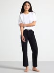 Lindex STRAIGHT Nea cropped jeans med lett stretch