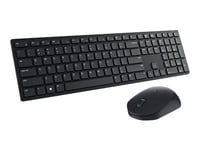 Dell Pro Km5221w - Tastatur- Og Mussett - Trådløs - 2.4 Ghz - Kanadisk Fransk - Svart - For Precision 7560  Xps 13 9310, 15 9510