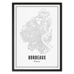 Plakat vinområde Bordeaux 40x50 cm