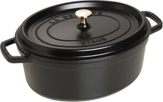 STAUB 40509-322-0 Cocotte Oval 33cm Black