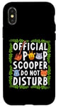 Coque pour iPhone X/XS Official Poop Scooper - Do Not Disturb Zookeeper