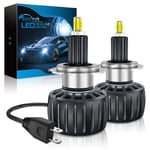 Sycreek Ampoules H7 LED,30000LM 100W 6000K Super Bright 360° LED Voiture Lumineux Kit de Conversion de Phare,Plug and Play,Anti-Interférences Radio