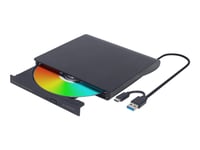 Gembird Dvd-Usb-03 - Diskenhet - Dvd±Rw (±R Dl) / Dvd-Ram - 8X - Usb 3.1 Gen 1 - Extern - Svart