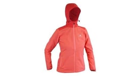 Veste impermeable raidlight top extreme mp  femme corail