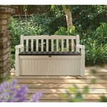 Coffre de rangement Keter en résine blanche garden bench